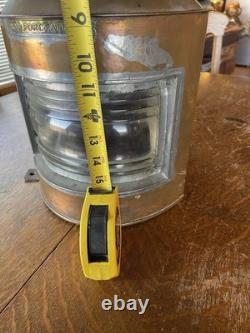 Vintage-Antique-WW11-Alderson-Ship's-Nav-Light-Port-All-Brass-VeryNice-Gorgeous