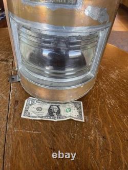 Vintage-Antique-WW11-Alderson-Ship's-Nav-Light-Port-All-Brass-VeryNice-Gorgeous