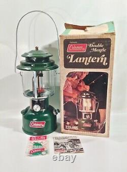 Vintage April 1978 Coleman 220J Lantern With Original Box Nice