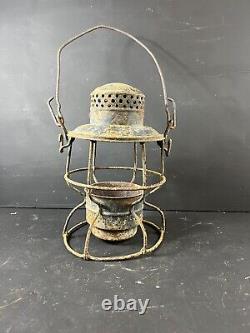 Vintage Armsphere Railroad Lantern 1925 Rail Way Collectible Antique Rustic ATQ