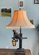 Vintage Asian Bambo Style, Monkey & Lantern Lamp, With Shade BNT#950