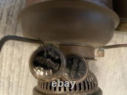 Vintage Best English Make Wall Mount Oil Lamp Brass Sconce Kerosene Lantern