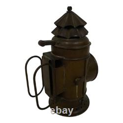 Vintage Brass Boat Signal Oil Lamp Marine Nautical Navigation Lantern