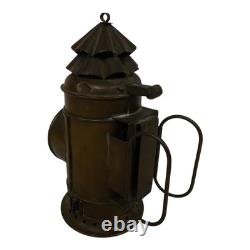 Vintage Brass Boat Signal Oil Lamp Marine Nautical Navigation Lantern