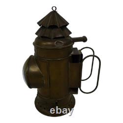 Vintage Brass Boat Signal Oil Lamp Marine Nautical Navigation Lantern