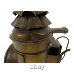 Vintage Brass Boat Signal Oil Lamp Marine Nautical Navigation Lantern