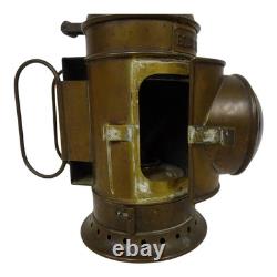Vintage Brass Boat Signal Oil Lamp Marine Nautical Navigation Lantern