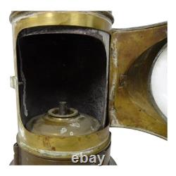 Vintage Brass Boat Signal Oil Lamp Marine Nautical Navigation Lantern