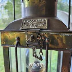 Vintage Brass Cargo Light Corded Electric 3954 Great Britain 1939 Lantern