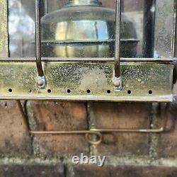 Vintage Brass Cargo Light Corded Electric 3954 Great Britain 1939 Lantern