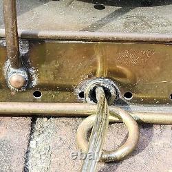 Vintage Brass Cargo Light Corded Electric 3954 Great Britain 1939 Lantern