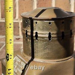 Vintage Brass Cargo Light Corded Electric 3954 Great Britain 1939 Lantern
