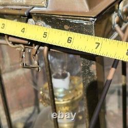 Vintage Brass Cargo Light Corded Electric 3954 Great Britain 1939 Lantern
