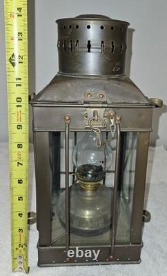 Vintage Brass Cargo Light No. 3954 Great Britain 1939 Oil Lamp