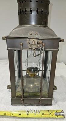 Vintage Brass Cargo Light No. 3954 Great Britain 1939 Oil Lamp