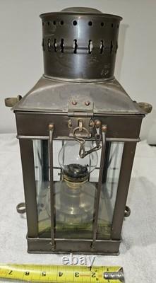 Vintage Brass Cargo Light No. 3954 Great Britain 1939 Oil Lamp