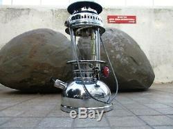 Vintage Brass Chrome Nice Lamp Lantern Petromax Hipolito 250 Pressure Kerosene