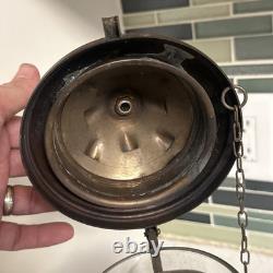 Vintage Brass & Copper Cargo Light Lantern Star Of India 1820 Converted To Elec