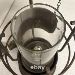 Vintage Brass & Copper Cargo Light Lantern Star Of India 1820 Converted To Elec