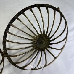 Vintage Brass Copper Metal Gimbaled Gyroscopic Castle Nautical Oil Lantern Light