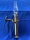 Vintage Brass Gimbaled Swinging Lamp Nautical Candle Lantern With Globe