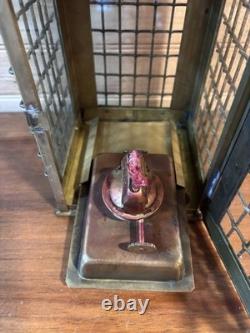 Vintage Brass Heavy Kerosene Lantern Stall Lamp