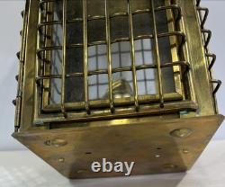 Vintage Brass Heavy Kerosene Lantern Stall Lamp