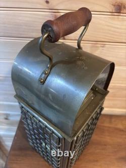 Vintage Brass Heavy Kerosene Lantern Stall Lamp