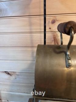 Vintage Brass Heavy Kerosene Lantern Stall Lamp