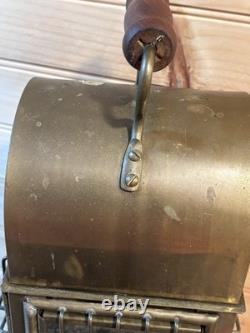 Vintage Brass Heavy Kerosene Lantern Stall Lamp