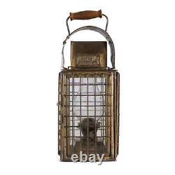Vintage Brass Junk Light Marine Lantern