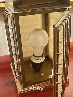 Vintage Brass Nautical Lantern That My Husband Made Into A Lamp 6x16