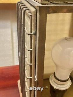 Vintage Brass Nautical Lantern That My Husband Made Into A Lamp 6x16