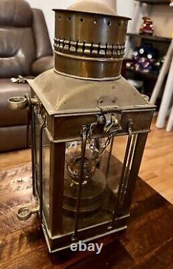 Vintage Brass Oil Lamp Maritime Ship Lantern Boat Ship Light Nautical Lamp