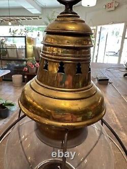 Vintage Brass Onion Ship Lantern