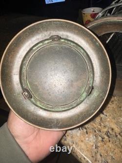 Vintage Brass Ships Lantern Perkins Perko Type No Markings Curved Glass
