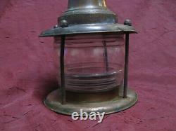 Vintage Brass glass Nautical Arts&Craft Lantern Porch Light Ceiling lamp hanging