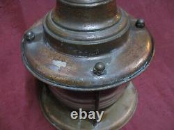 Vintage Brass glass Nautical Arts&Craft Lantern Porch Light Ceiling lamp hanging