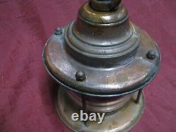 Vintage Brass glass Nautical Arts&Craft Lantern Porch Light Ceiling lamp hanging