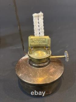 Vintage British Brass Lantern with British Make Oil Burner Maritime Railway