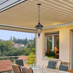 Vintage Bronze Outdoor Pendant Lights for Porch, 20 1/2 High Exterior Hangin