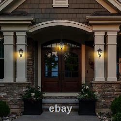 Vintage Bronze Outdoor Pendant Lights for Porch, 20 1/2 High Exterior Hangin