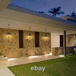 Vintage Bronze Outdoor Pendant Lights for Porch, 20 1/2 High Exterior Hangin