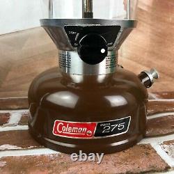 Vintage Brown Coleman 275 Double Mantle Lantern Dated 11 76 in Orig Box