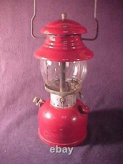 Vintage Burgundy/Maroon Coleman 200A Lantern 4-62