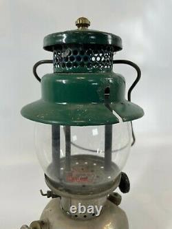 Vintage COLEMAN 242C Sunshine of Night 550 Globe Kerosene Gas Brass USA Lantern