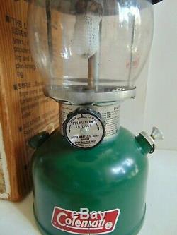 Vintage COLEMAN MODEL 200A700 SINGLE MANTLE GREEN LANTERN Dated 7-81 IN BOX