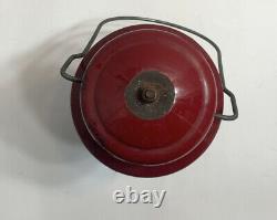 Vintage COLEMAN Model 200A Gas Camping LANTERN 12-61 Rare MAROON DK. RED FINISH
