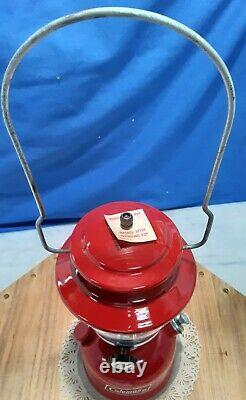 Vintage COLEMAN SingleMantle Lantern 200A Red Original Box funnel+paperwork 9/78