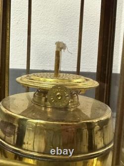 Vintage Cargo Lantern Light Made In Great Britain / England Brass & Glass